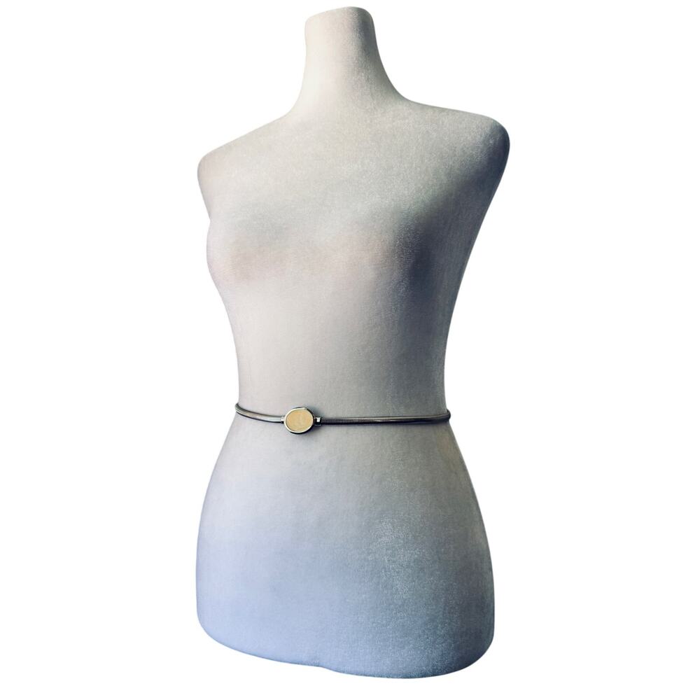Vintage ‘80s Silver Stretchy Belt
